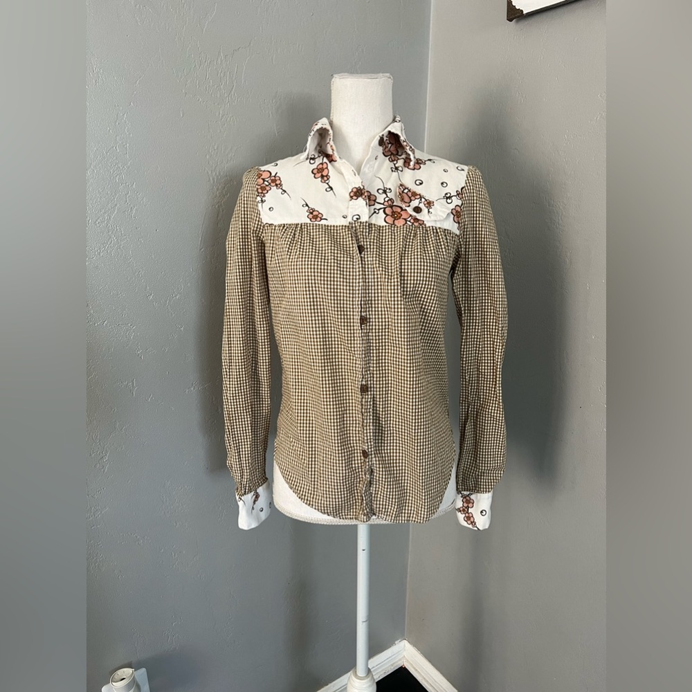 Puella Anthropologie Women's Long Sleeve blouse size S